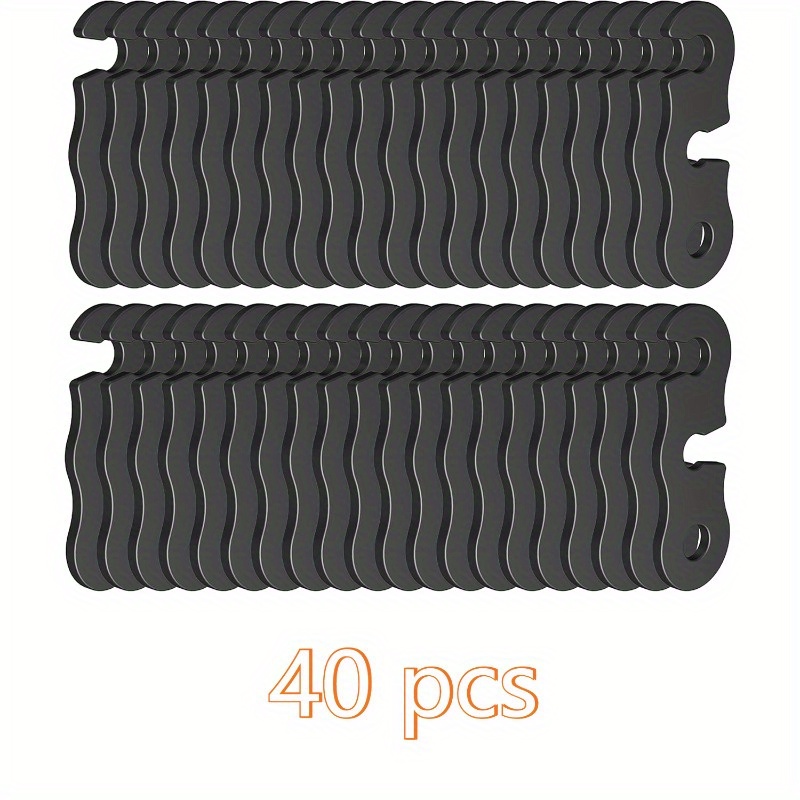 TEMU Set Of 40 Camping Cord Tensioners Made From Aluminum Alloy, Featuring Adjustable Tighteners With A Cam Lock, Ideal For Setting Up Tents, Hiking
