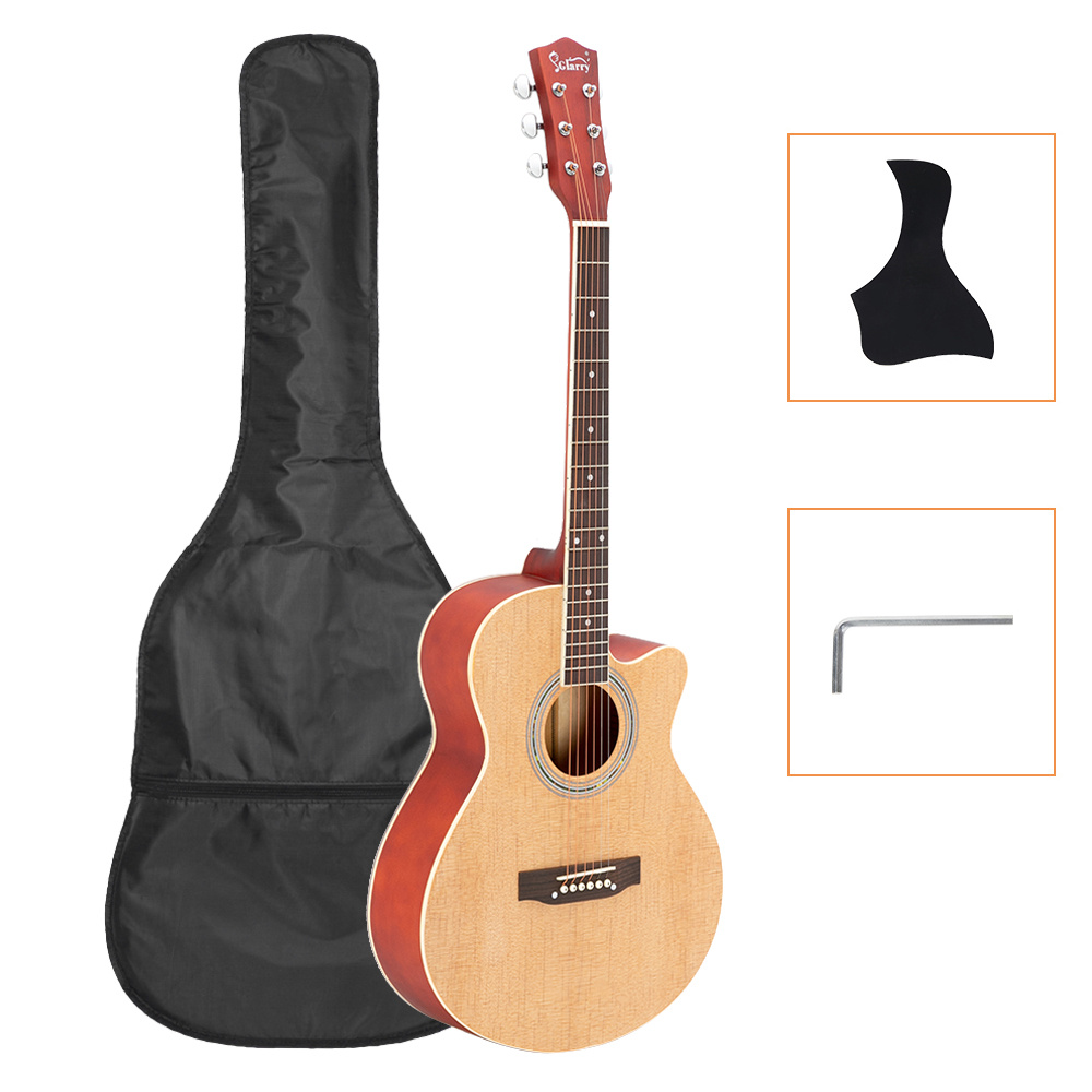 40-Inch GT501 Cutaway Folk Guitar with Spruce Top ...