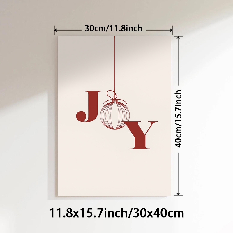 TEMU 1pc Vertical Samar Wall Art Painting - Modern Christmas Vertical Canvas Print, Minimalist Vertical Suitable For Living Room, Bedroom, Office -