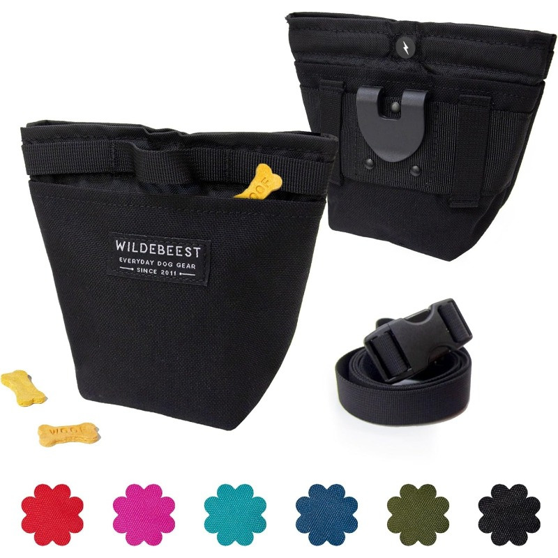 2pcs dog training treat pouch with clicker treat bag with waist