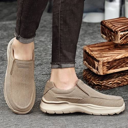 3color mens breathable slip on casual lightweight sports shoes low upper eva sole geometric pattern outdoor use