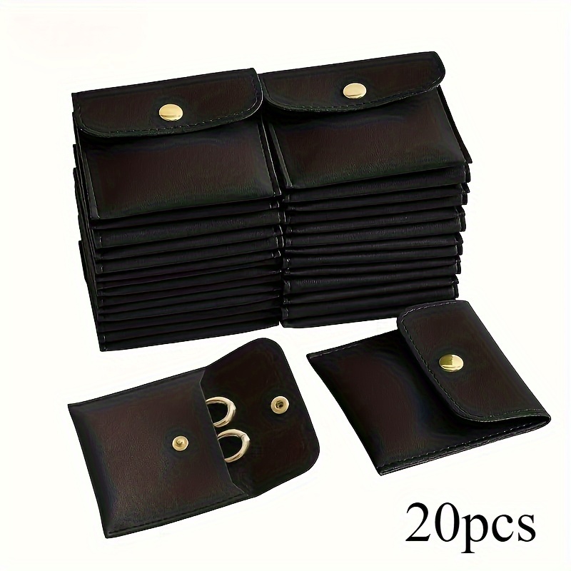 artificial leather jewelry bag multiple color button bags suitable for rings four colors are   for   endants necklaces perfect storage solution jewelry storage box storage Product details 7