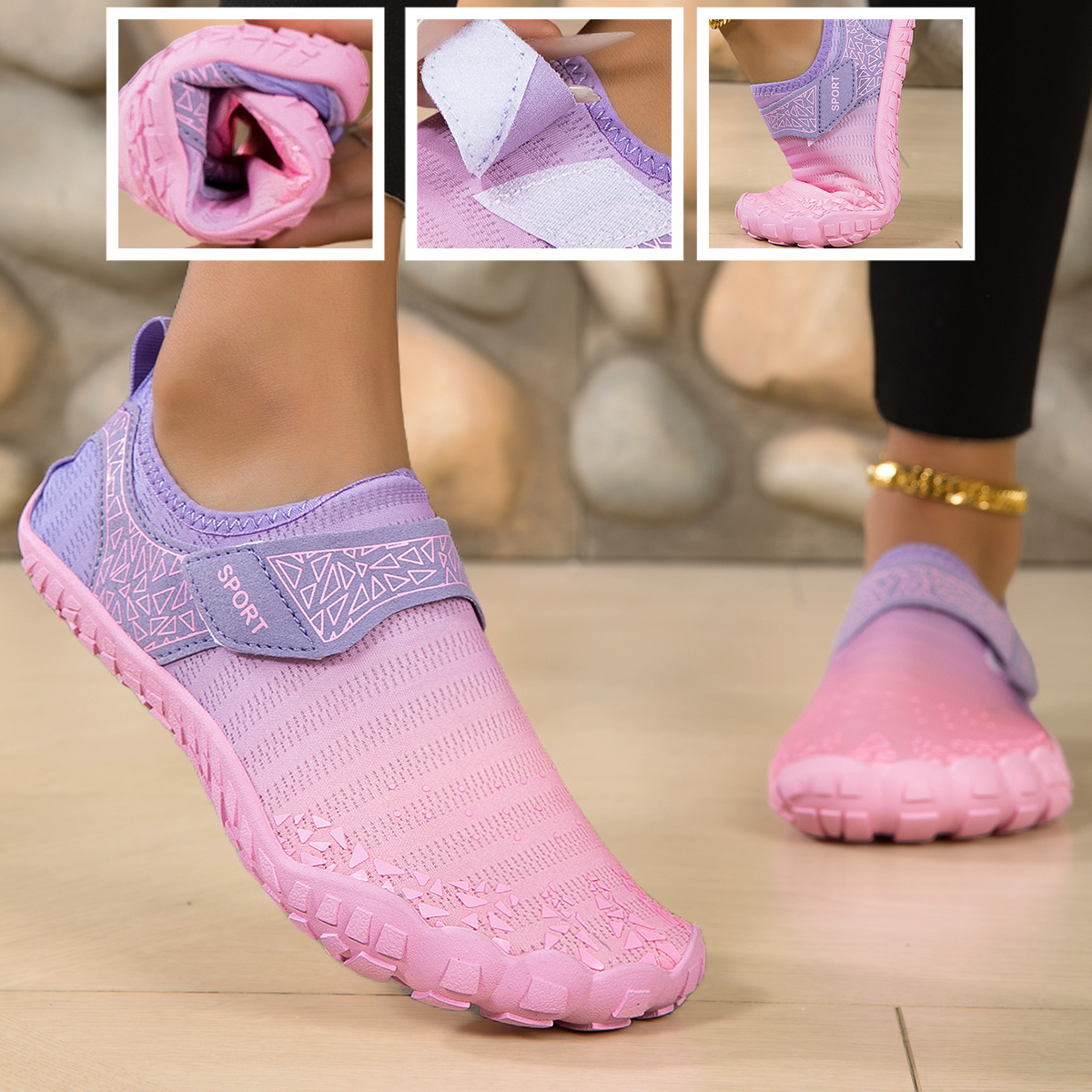 Image of Women' Shoes - Quick-drying Design, Anti-slip Outdoor , Surfing, Snorkeling, Swimming, Indoor Training - Suitable For Summer - Suitable For Women - Perfect For Water Sports And Fitness Enthusiasts
