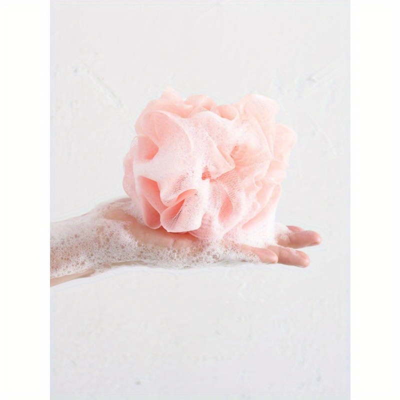 

2-pack Sponge Set, Exfoliating Body Scrubber, Gentle Back Cleansing Pouf, Enhancing Flower Ball, Adult Bath Accessory