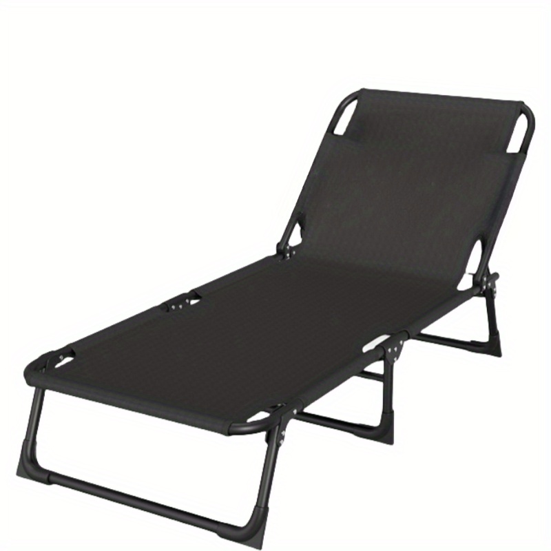 Outdoor Portable Folding Lounge Chair, Leisure Beach Chair, Widened Bed Surface, Easy Multifunctional Folding Bed
