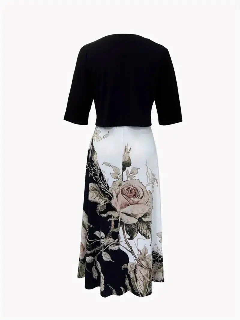 elegant floral print dress with ruched bust and off the shoulder sleeves casual yet sophisticated style for spring summer casual elegant attire floral print dress ruched detailing floral print dress Product details 15