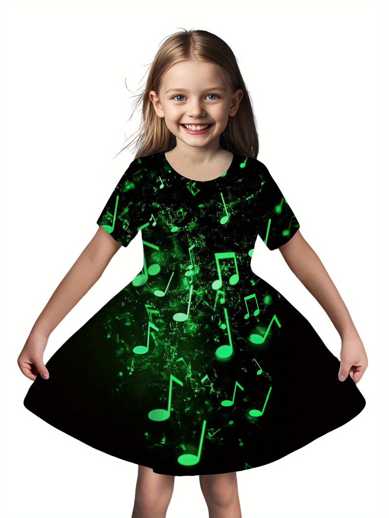 girls neon dress sold on Temu United States