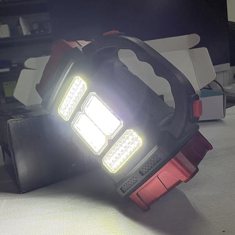 TEMU 1 Lanterne d' solaire/rechargeable USB, 4 de lampe de poche avec lumière latérale, lumière portable multifonctionnelle, de lumière et arrière,