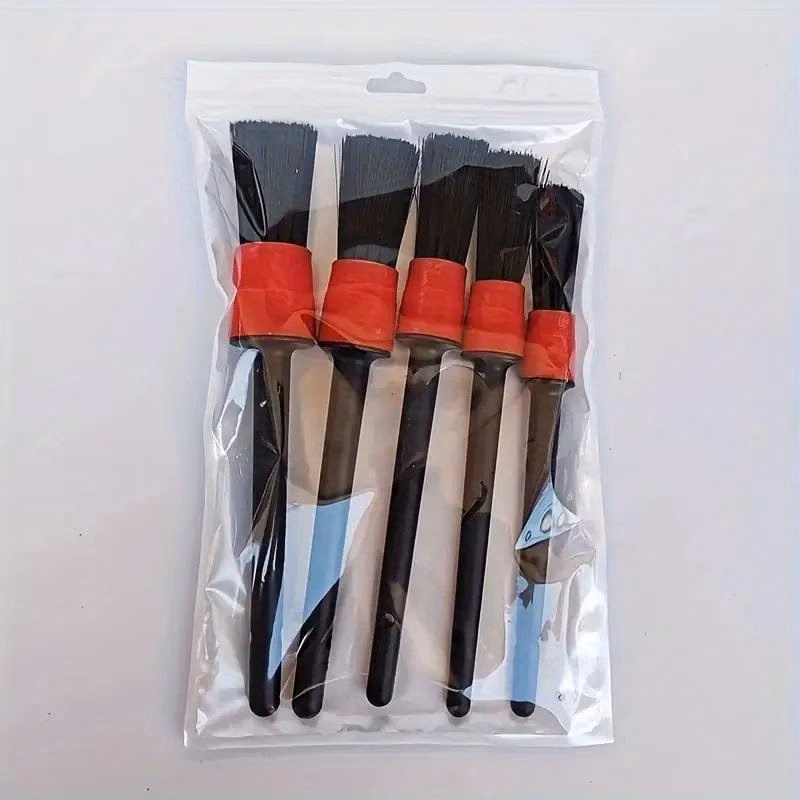 Set of Nylon Brushes for Car Detailing - Includes Brushes for...