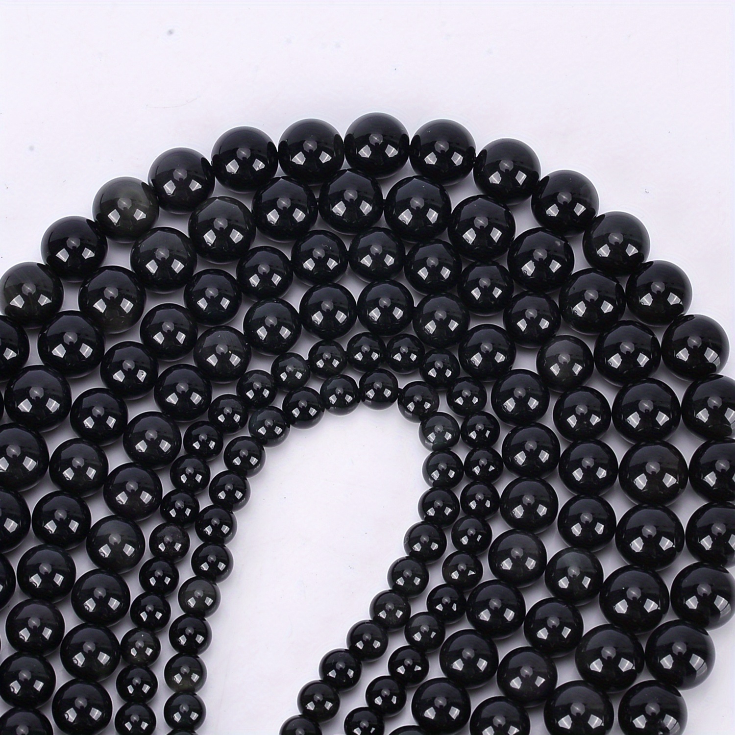 TEMU Natural Round Beads Are Used For Jewelry Making Bracelets Necklaces Earrings Diy Holiday Gifts 4/ 6/ 8/ 10/ 12mm