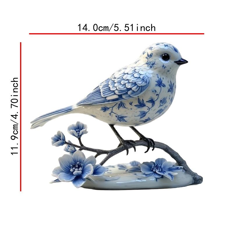 TEMU 1pc 2d Flat Decorative Stickers With Bird And Floral Designs - Car Stickers, Stickers, Durable For Cars, Laptops, Water Bottles, Perfect For Gifts, Birthdays, And Holidays
