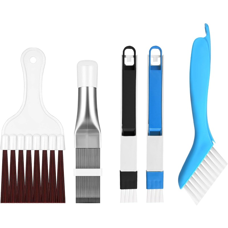 TEMU Set Of 5 Condenser Cleaning Combs, Designed For Air Conditioning Units, Refrigerators, And Evaporators, Featuring A Lamellar Brush For Effective