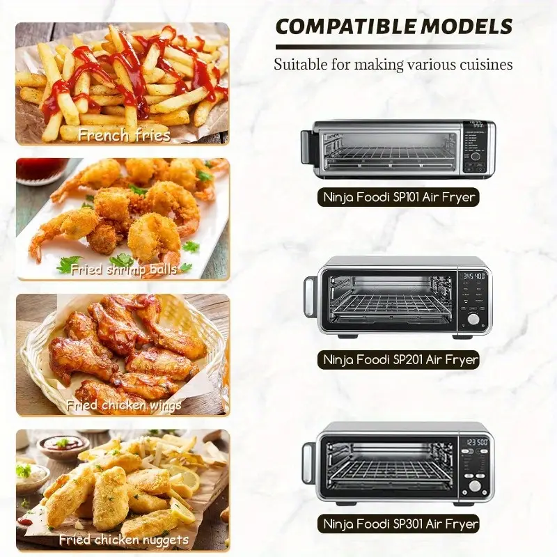 100 sheets 12 inch air fryer parchment paper squares unbleached pre cut non stick disposable baking liners with rounded corners 428 compatible with flip cuisinart toaster oven microwave oven steamer precut for no required ideal for air fryer baking roasting frying beige parchment sheets for cooking easy material meal preppers home bakers Product details 1