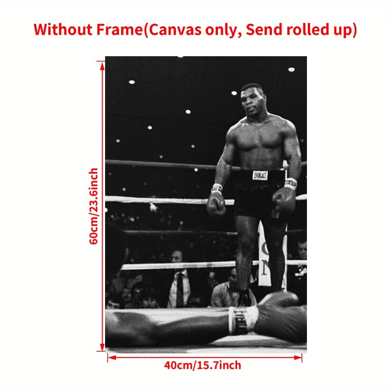 TEMU 2D Plat, 2D Plat 1-delige Boksbekende Canvas Kunst, Zwart Wit Print Poster voor Woonkamer Grot Gym, Inspirerende Muurdecoratie, Zonder Lijst,