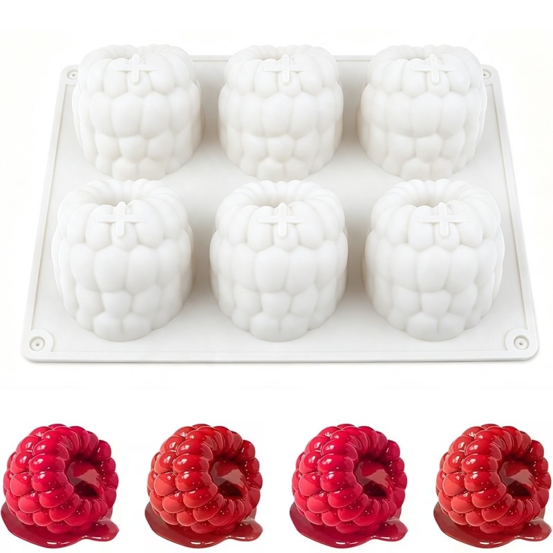 TEMU 1 moule grand pour gâteau mousse à la , moule en silicone pour la cuisson, gâteau à la crème à la 3D, moule en silicone pour dessert, moule à
