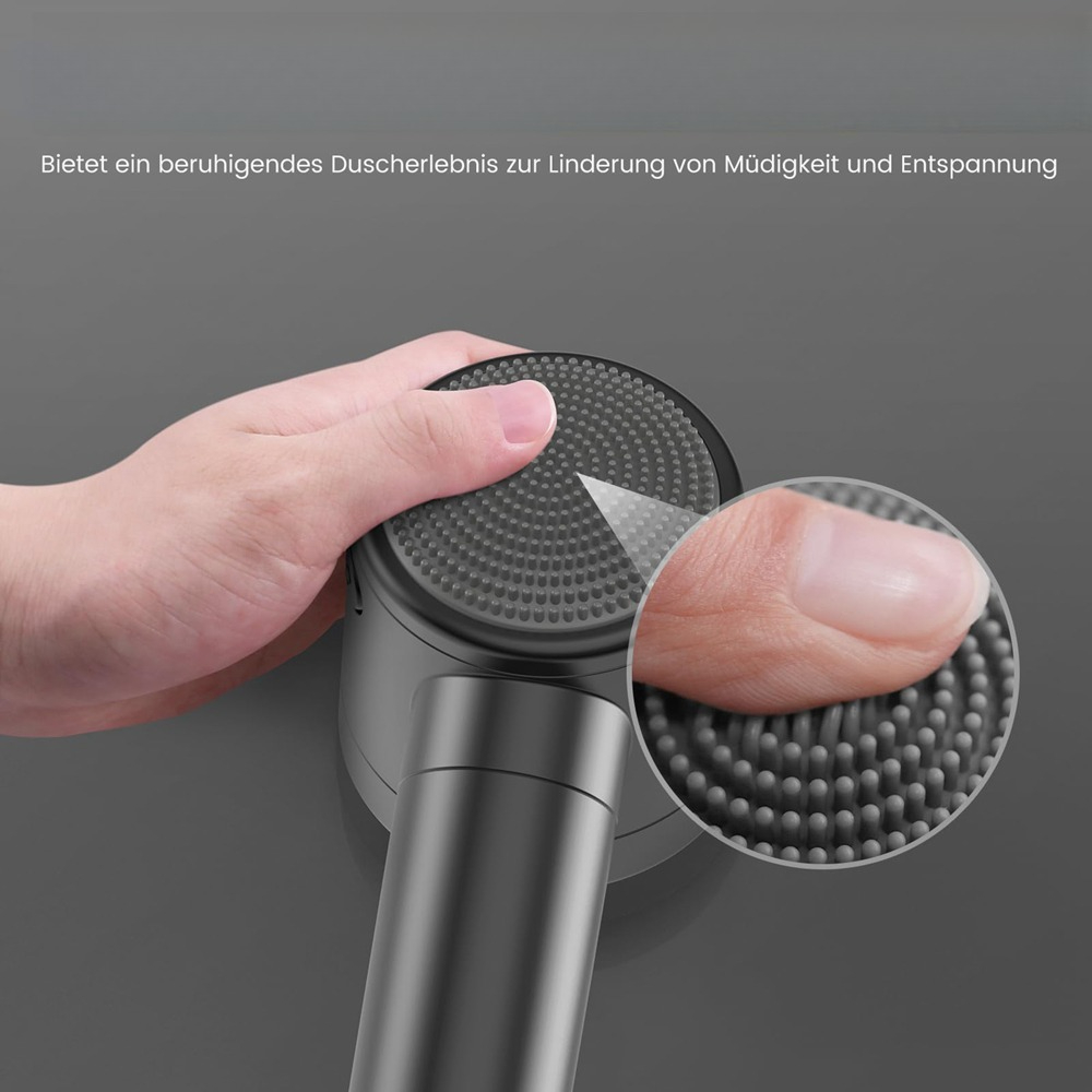 Wall-Mounted Shower Head with Filter and 3-Spray Modes