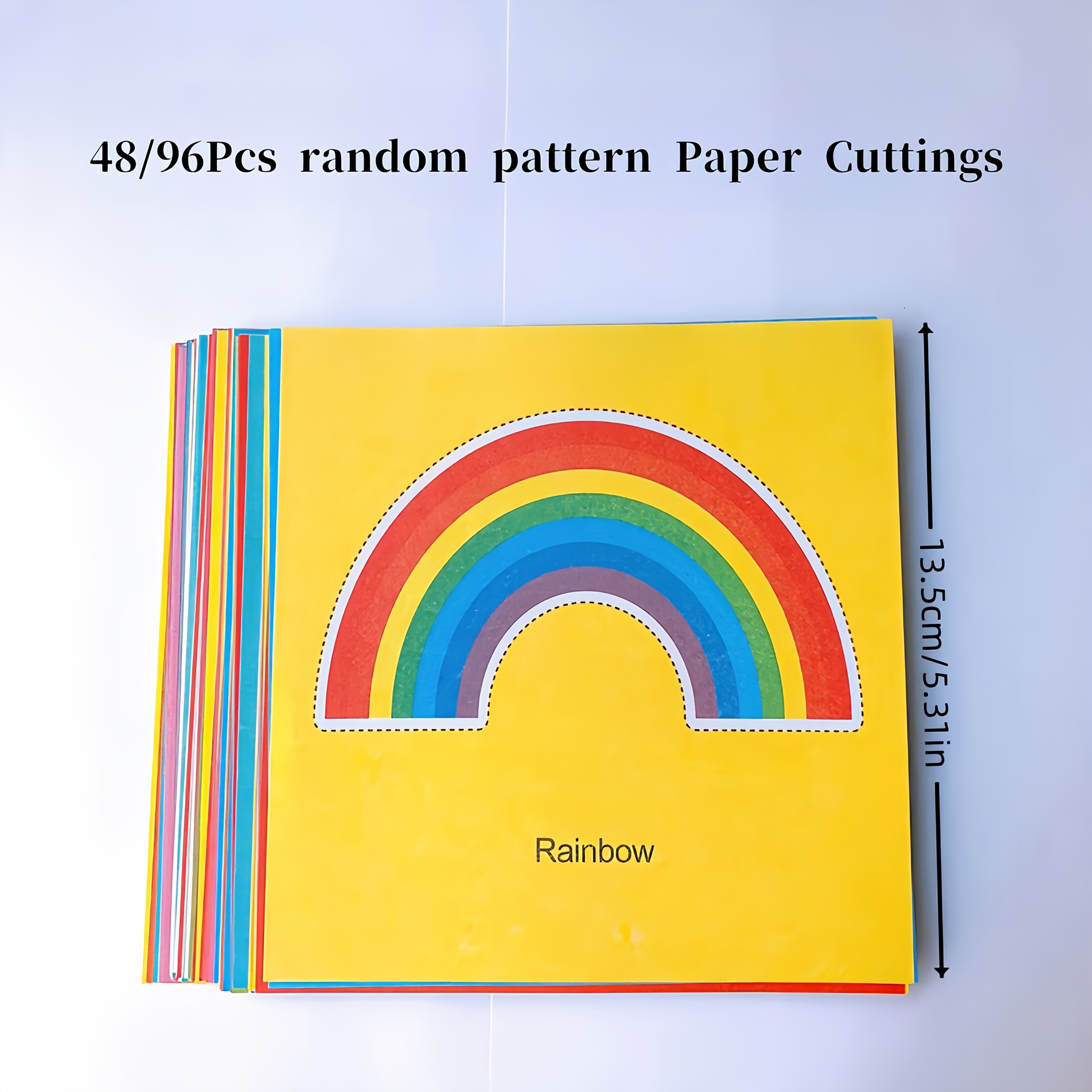 48/96pcs Fun Paper Cutting Set, Paper Art, Scissors Skills Activity Paper Cutting Book, Includes a Safe Scissors Craft Kit