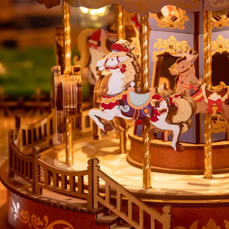 classic carousel music box melody easy assembly - Temu