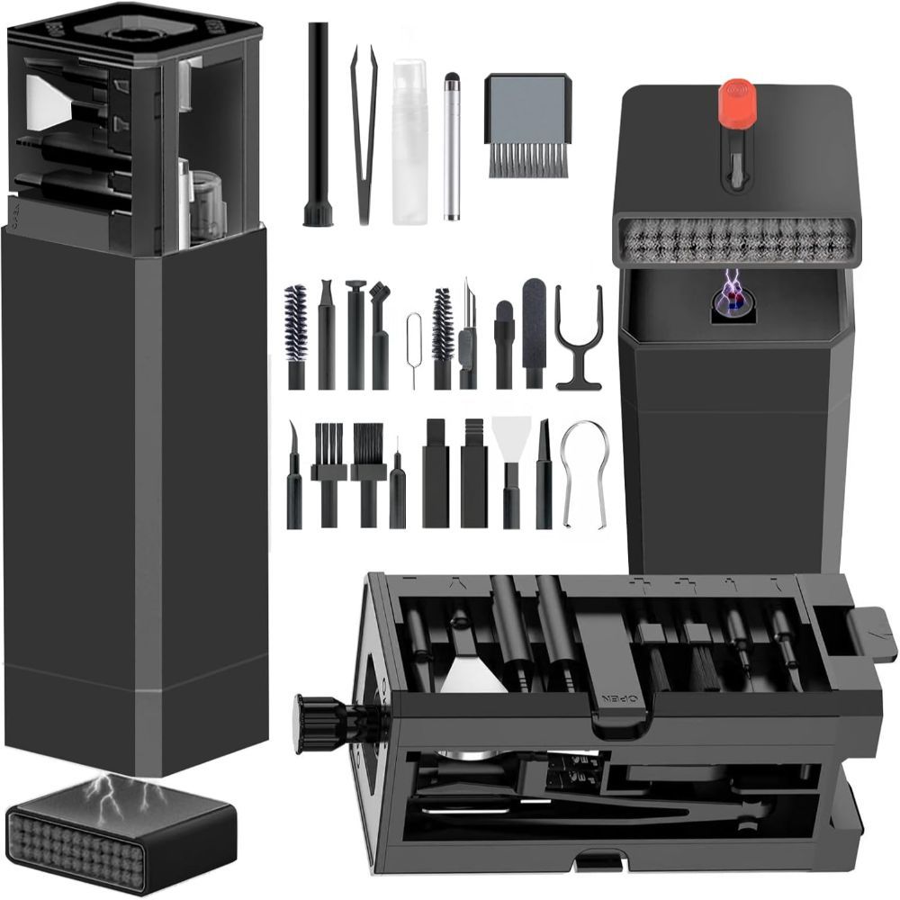 E-shop Handy-Reinigungsset, iPhone-Reinigungskit für Ladeanschlussreiniger Tastaturrengerungssatz für for //USB-C/Kopfhörer/Laptop/iPad-Kameraobjektiv