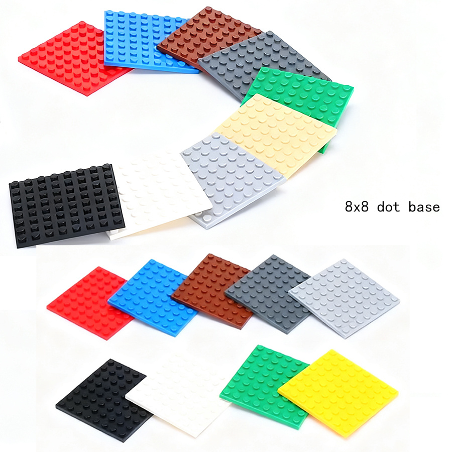 10pcs 8x8 dot building blocks base plates double sided base children diy bricks toy compatible with 41539