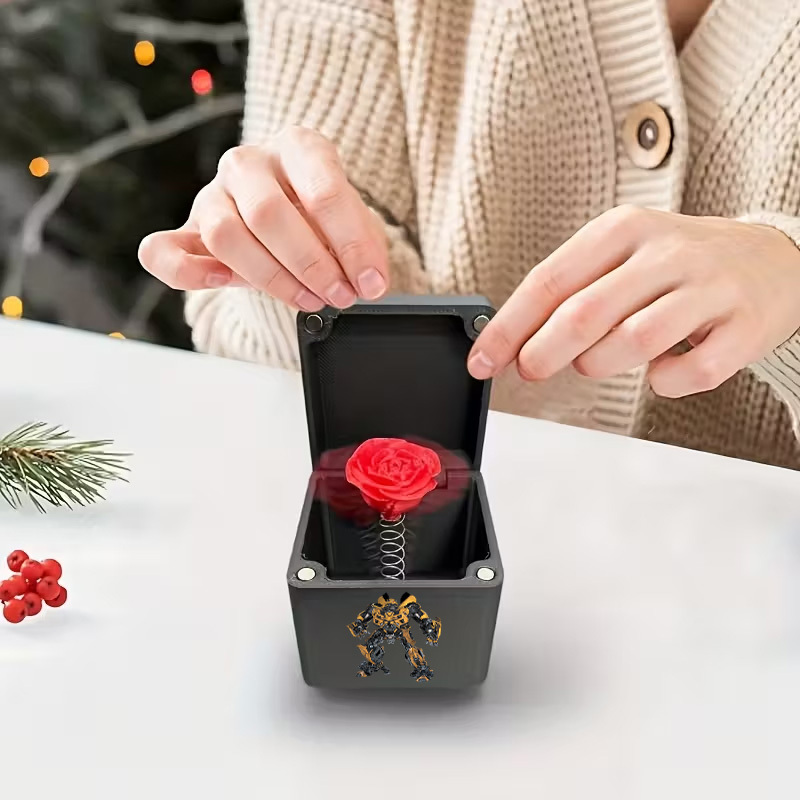 item picture 1pc funny prank toys     themed prank toy box unique   robot pattern surprise box   you gag gift for friends novelty jumping spider trick box hilarious party favor relax gadget