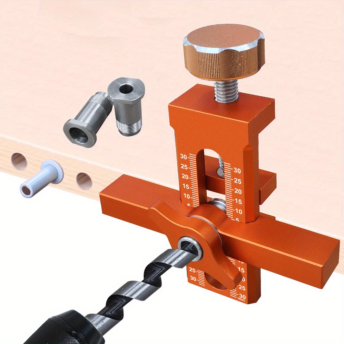 Posizionatore Per Installazione Ante Armadio – Strumento Regolabile In Alluminio, Altezza 0-60 Mm, Per Cerniere E Montaggio Porte (Spessore 10-60 Mm)