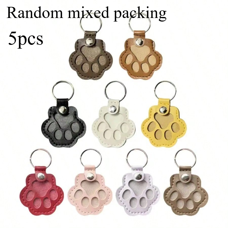TEMU 5pcs Pendentifs de Rangement pour Poils d'Animaux Multicolores Aléatoires Souvenir de Poils de Chien Sac à Pattes Pendentifs d'Additions
