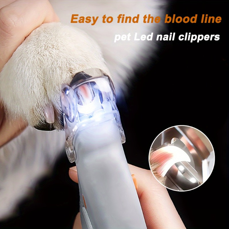 

Led Lighted Pet Nail Clipper - Great For Trimming Cat And Dog Nails And , 5x Magnification, As A Nail , Fast Clip, Without Battery