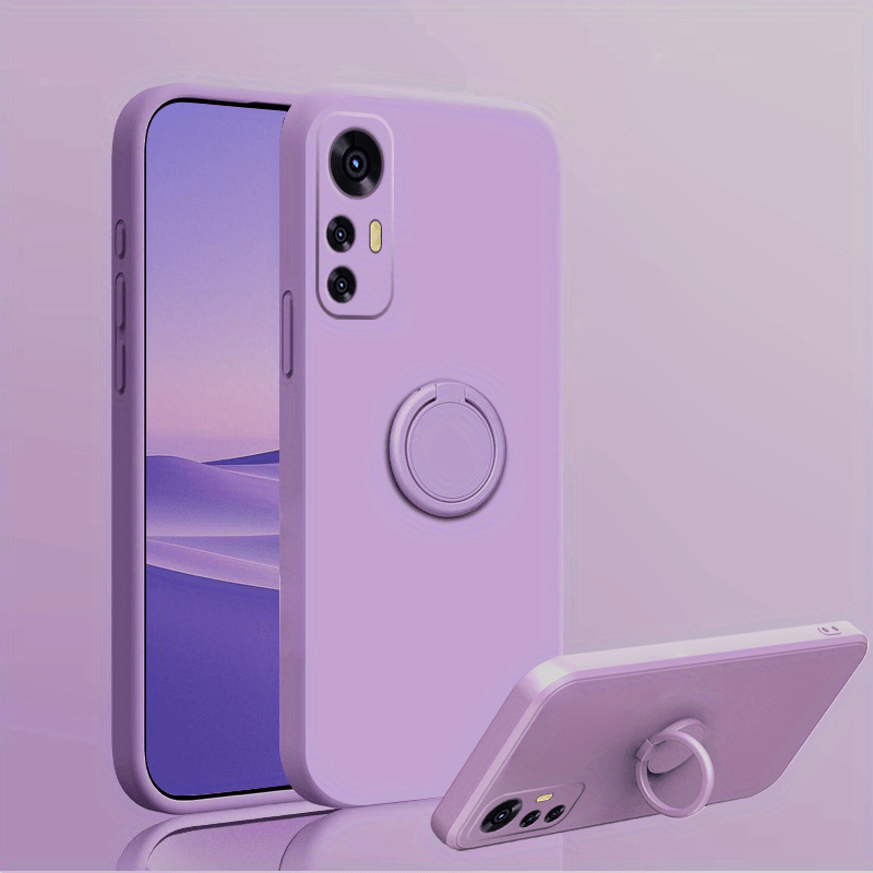 TEMU Phone Case - Suitable For Xiaomi 12/12s/12x/12lite/12 Pro/12t Pro Phone Case Car Magnetic Integrated Finger Ring Bracket Student Men And Women