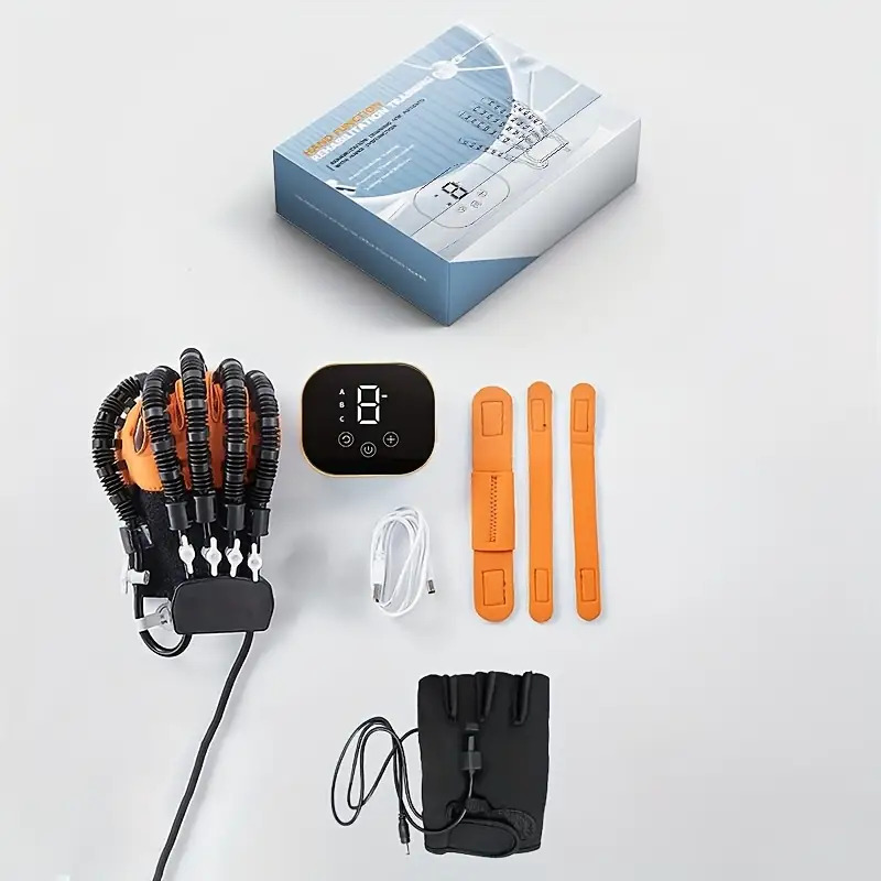 Robot Gloves - Finger Function Training Device with USB-Powered Motor, Separation Training for Elderly, Hand Robot for, Stroke, Parkinson'S