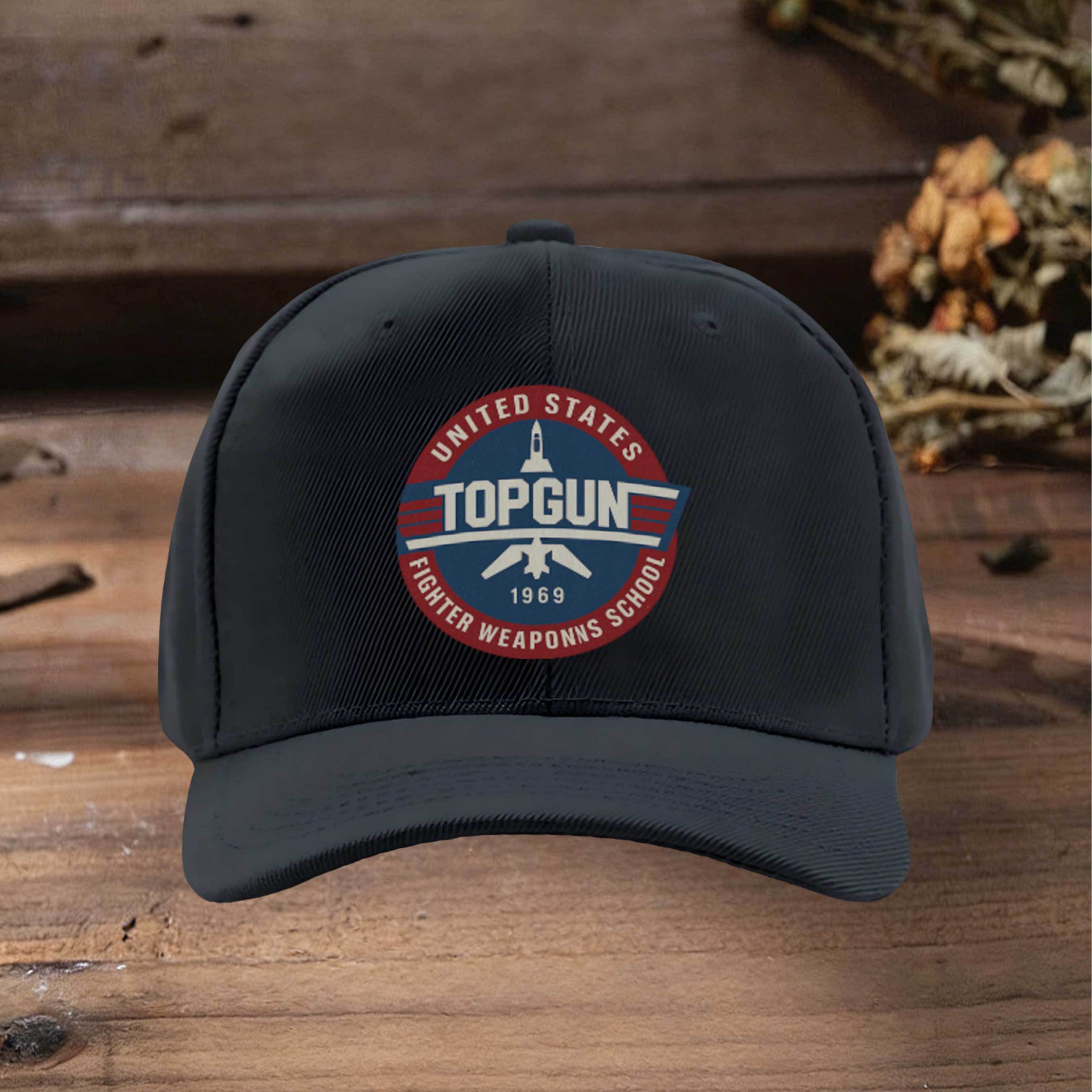 TEMU United States Fighter Weapons School 1969 Adjustable Baseball Cap, Classic Hat, Suitable For Daily Wear Outdoor Activities Travel Sports And ,