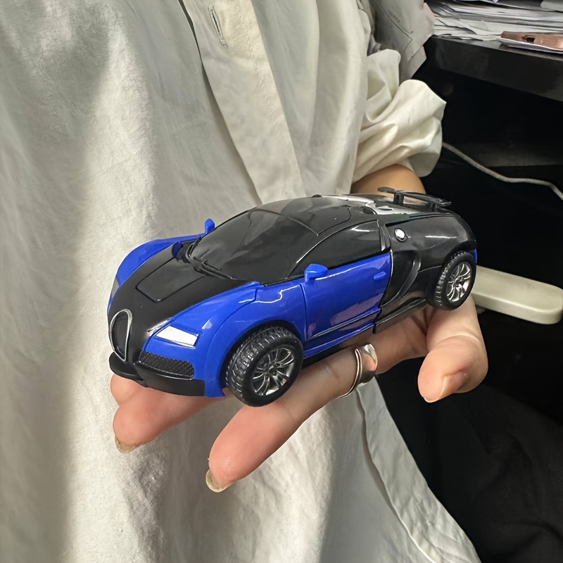 Transforming Toy Car to Robot Convertible - No Batteries Required, Robot & Vehicle Model Suitable for & Collectors - Plastic Transforming Car Robot Toy