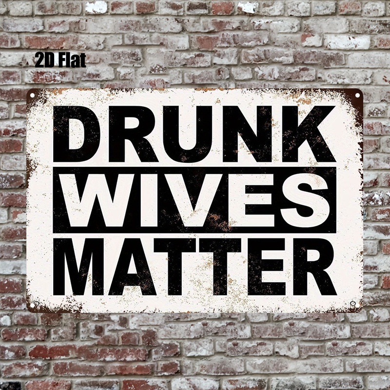 TEMU 2d Flat 1pc Vintage Metal Sign Funny Slogan Rustic Wall Decor For Home Bar Garage Man Cave Hanging Plaque