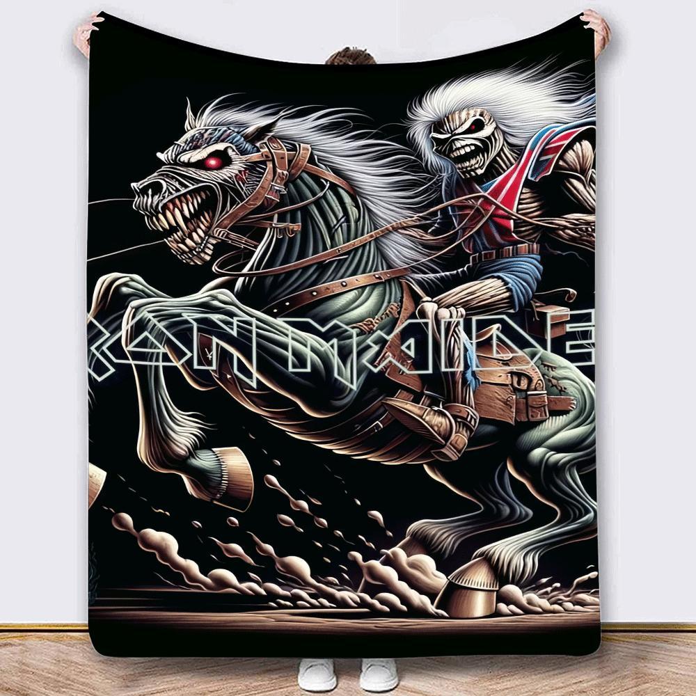 

Heavy Metal Band Flannel Throw Blanket - Lightweight, Warm & Stain-resistant For All