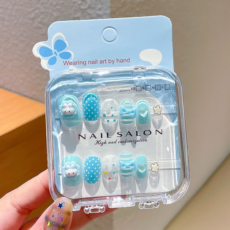 TEMU かわいいネイルステッカー、装着可能なネイルパーツ、漫画ステッカー、卸売用の取り外し可能なネイルパーツ