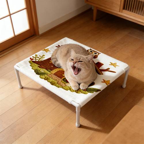 detachable washable pvc pipe frame cat tree bed with thickened flannel fabric suitable for cats removable panel for cleaning cozy indoor perch for balcony bay window frame for gift for home