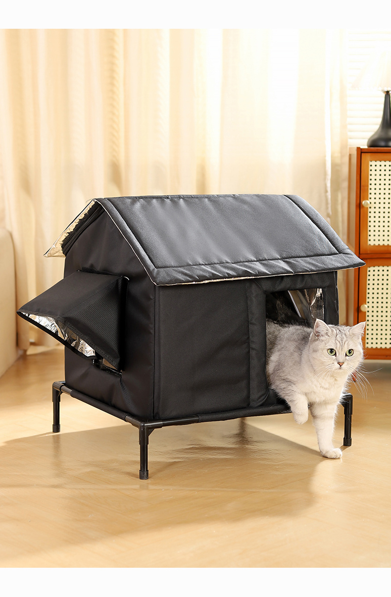 cat house outdoor insulated cat house Temu