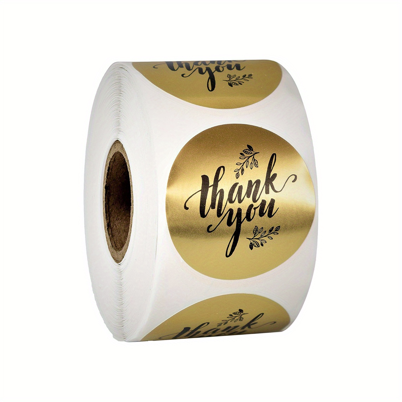 TEMU 500pcs Thank You Stickers 1 Inch Round Matte Golden Gratitude Sealing Labels For Birthday Wedding