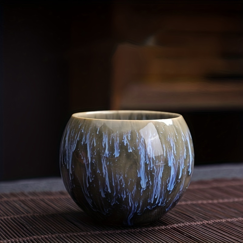 a set of mountain ceramic tea cups traditional chinese kiln high end fu tea set single large sample tea cup details 0