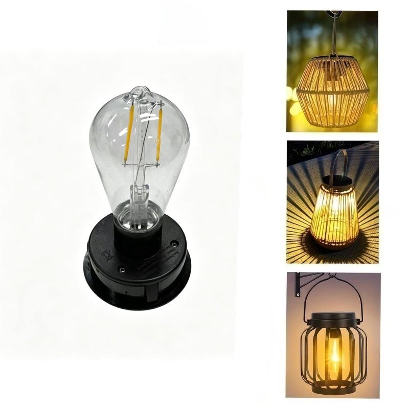 TEMU Lot de 1/2 pièces Tête de remplacement de lampe solaire d'origine IP44, accessoire de luminaire d'extérieur, kit de remplacement universel pour