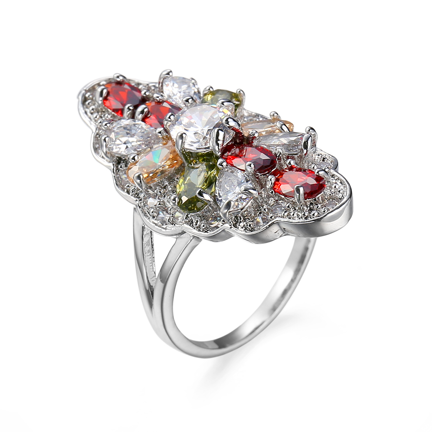 Men's Classic Floral Design Engagement Ring, Personalized Style