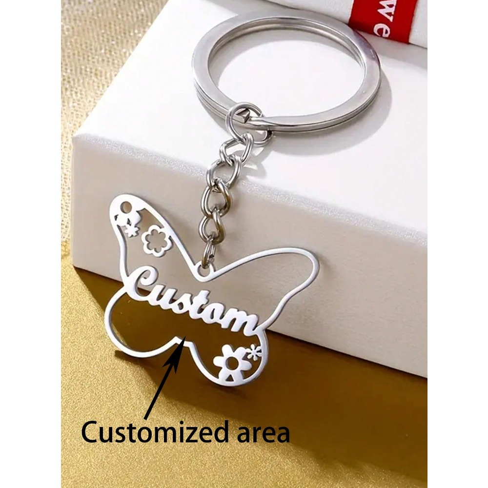 TEMU Customized Keychains Unique Name Keychains, Custom Engraved Stainless Steel Keychains, Easy Design, Unique Gifts For