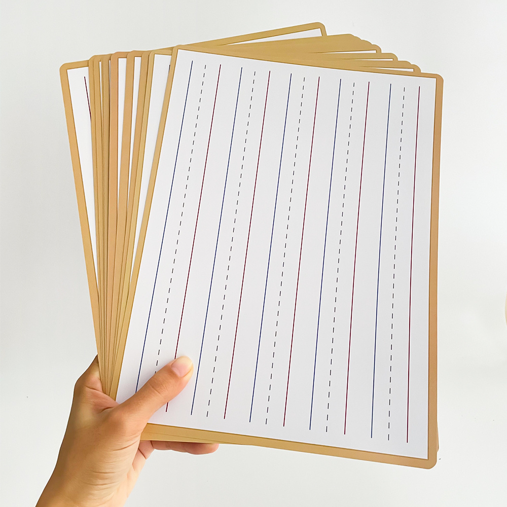 10 Pack Double-Sided Whiteboard Dry Erase Boards for Kids
