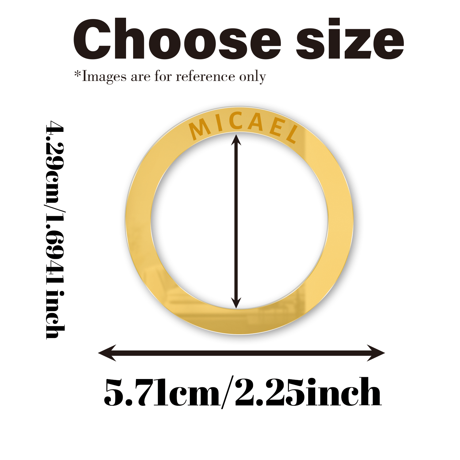 TEMU Juego de 10 anillos de servilleta de boda con personalizado - Acrílico espejo dorado de lujo sobre madera de - Decoración de mesa personalizada