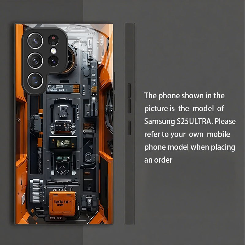 Phone Case: Phone Case - New Premium Mechanical Design In Black Compatible For Models Including S26 S25 Ultra S24 S23 And More