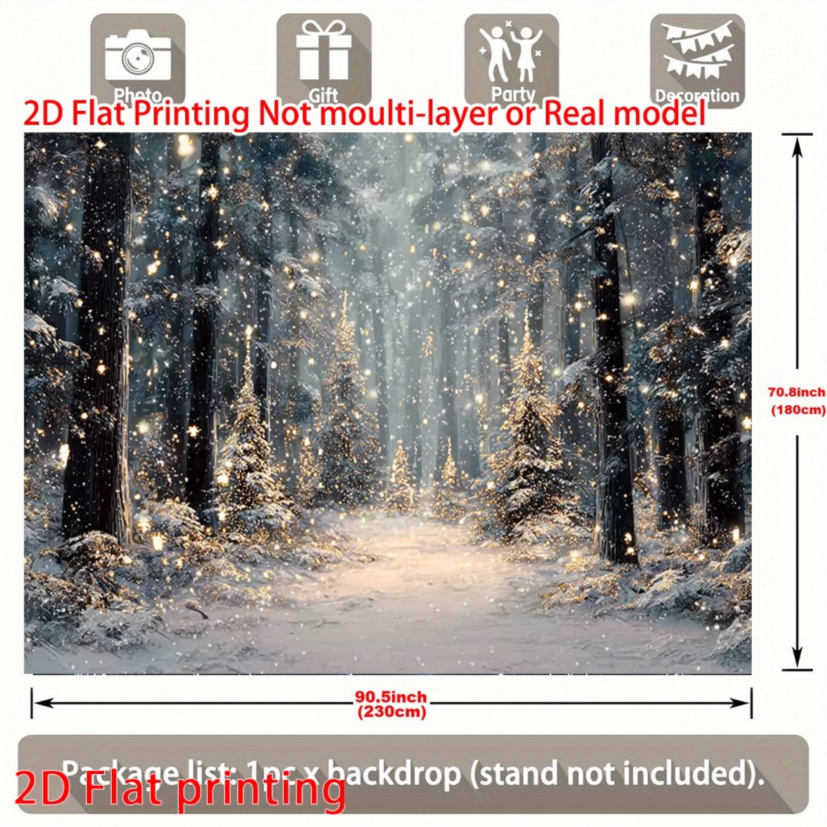 Winter Wonderland Banner for Holiday Decorations