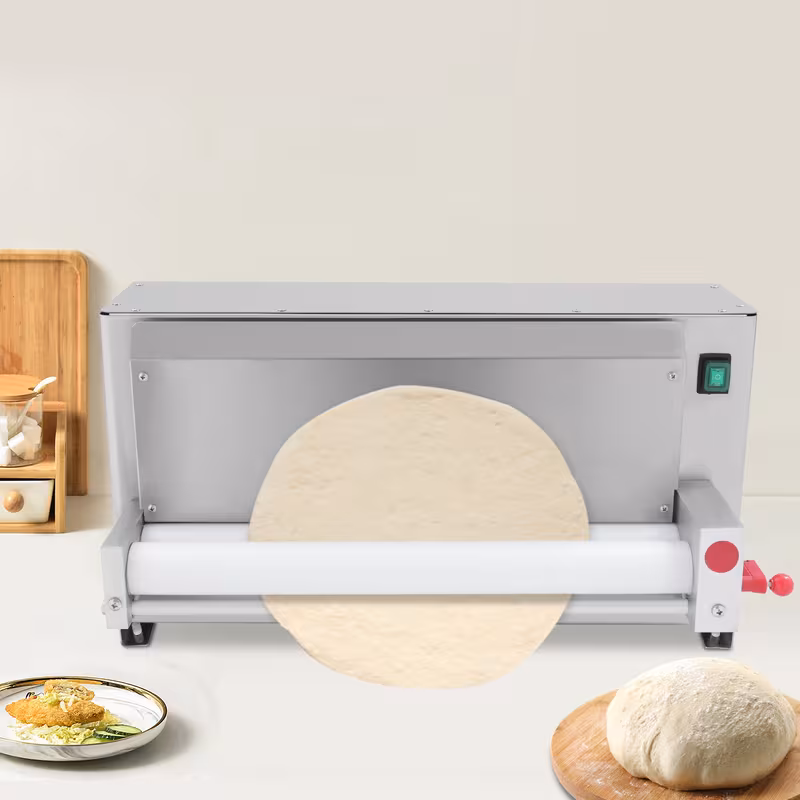 3 18 pizza dough roller automatic commercial pizza dough roller press for pizzerias restaurants hotels cake shops dessert shops pancake shops electric shaping machine adjustable thickness restaurant equipment Product details 0