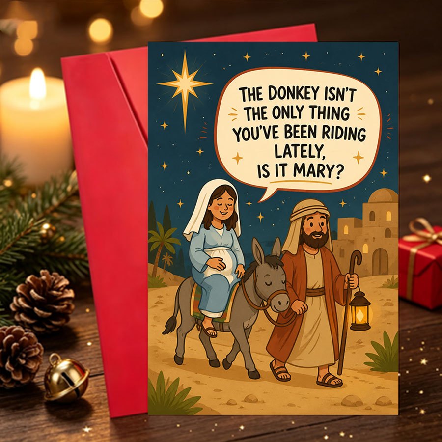 TEMU 1 Set Christmas Greeting Card Funny Christmas Greeting Card For Adults Ideal As A Hilarious Gift For On Christmas Eve