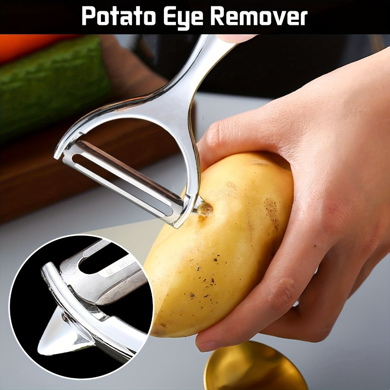 Image of Stainless Steel Vegetable And Fruit Peeler With A Non-slip Handle - Easy To Peel Accurately, Suitable For Kitchen Use, Kitchen Utensils