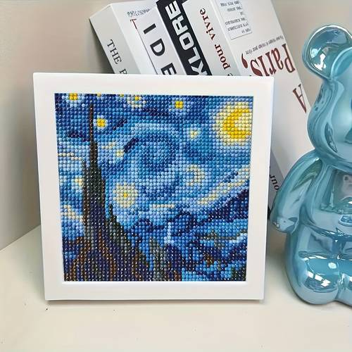 diamond painting art home decoration diamond painting kit acrylic full painting adult beginner starry sky inspired decoration suitable for living rooms bedrooms dining rooms kitchens the best holiday gift is 7 87